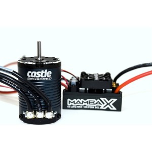 Castle Creations Mamba X Waterproof Sensored Brushless Combo w/2280kV Slate