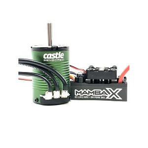 Castle Creations Mamba X SCT 1/10 Brushless Combo w/1410 Sensored Motor (5mm Shaft, 3800kV)