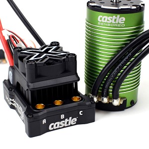 Castle Creations MonsterX8S 33.6V ESC W/1717-1260KV Sensored Motor