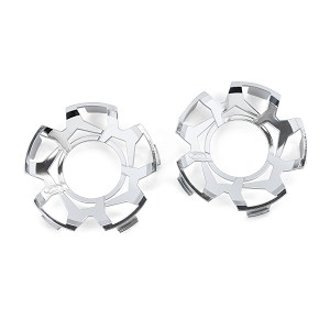 Duratrax Clip-Lock Wheel Face Mirror Chrome for Ripper 5.7