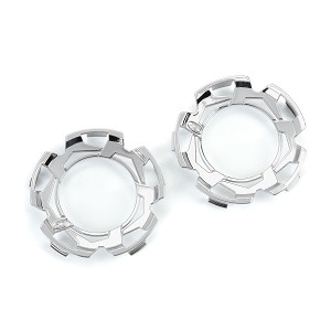 Duratrax Clip-Lock Wheel Face Mirror Chrome for Ripper 2.8