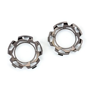 Duratrax Clip-Lock Wheel Face Black Chrome for Ripper 2.8