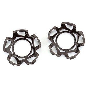 Duratrax Clip-Lock Wheel Face Black Chrome for Ripper 3.8