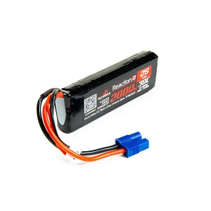 Dynamite Reaction 2.0 7.4V 2000mAh 30C 2S LiPo Battery, Long, EC3 Minis TWH