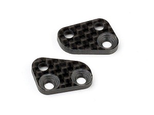 HB Racing Front Lower Shock Mount Set (carbon Fiber/2pcs)