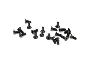 HB Racing Race Spec Flat Head Screw M3X8mm (20pcs)