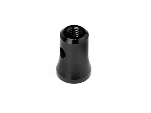 HB Racing Aluminium Exhaust Pipe Mount V2 (Black)