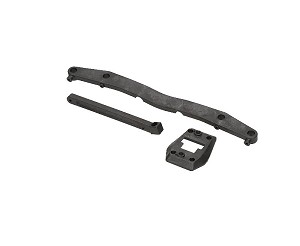 HB Racing Rear Brace And Body Mount/2 Speed Cover