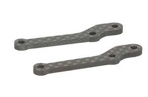 HB Racing R8 Rear Lower Shock Mount +6 (carbon Fiber/2pcs)