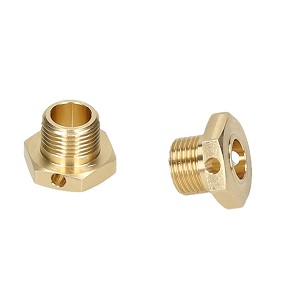 HB Racing D819 Brass Wheel Hex Hub Narrow (2)