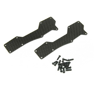 HB Racing Front Carbon Arm Stiffener Set (D8T/E8T Evo3)