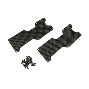 HB RACING Rear Carbon Arm Stiffener Set (D8T/E8T Evo3)