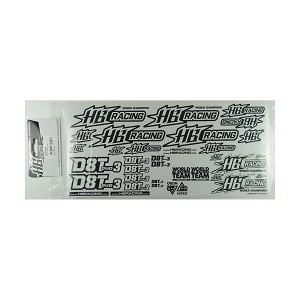 HB Racing D8T Evo 3 Sticker Sheet