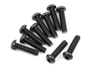HPI Racing Button Head Screw, M2.5X10mm, Hex Socket, (10pcs), Venture