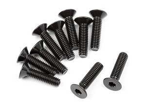 HPI Racing Flat Head Screw, M2.5X10mm, Hex Socket, (10pcs), Venture