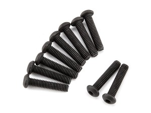 HPI Racing Button Head Screw, M2.5X12mm, Hex Socket, (10pcs), Venture Toyota