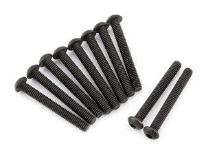 HPI Racing Button Head Screw, M2.5X20mm, Hex Socket, (10pcs), Venture Toyota