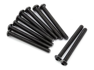 HPI Racing Button Head Screw, M2.5X25mm, Hex Socket, (10pcs), Venture Toyota