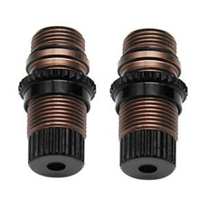 Hot Racing Rear Aluminum Threaded Shock Body Set, 1/24 Losi Micro-B