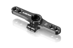 Hudy Aluminum Clamp Throttle Servo Horn (KO,Sanwa) (Offset 2-Hole M3 - 23T)