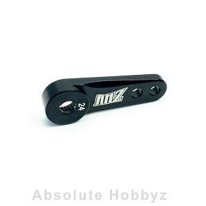 AHZ Machined Aluminum Single Arm Servo Horn (Black) (24T-Hitec)