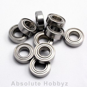 AHZ R/C 8x16x5mm Metal Shielded 1/8 Wheel Bearings (10pcs)