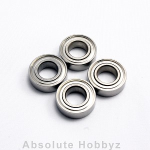 AHZ R/C 8x16x5mm Metal Shielded 1/8 Wheel Bearings (4pcs)