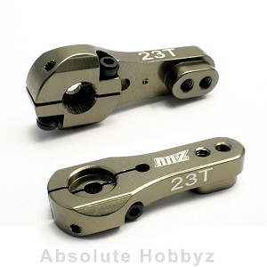 AHZ Aluminum Adjustable Hard Anodized Servo Horn Single Arm Airtronics / JR (23T