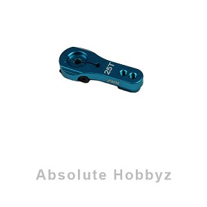 AHZ Aluminum Adjustable Blue Servo Horn Single Arm Futaba / Savox (25T)
