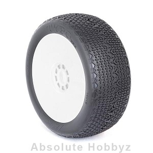 AKA Racing Typo 1/8 Buggy Tires Pre-Mounted (Clay) (White) (2)