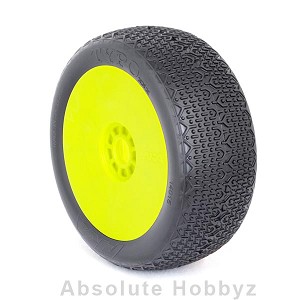 AKA Racing Typo 1/8 Buggy Tires Pre-Mounted (Clay) (Yellow) (2)