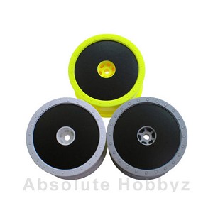 DE Racing 1/10 Buggy Wheel Sticker Disk (Black) (8pcs)