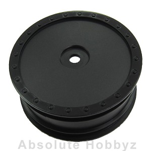 DE Racing 1/10 Scale Wheel (Kyosho ZX-5) - (Front Black) 1pr