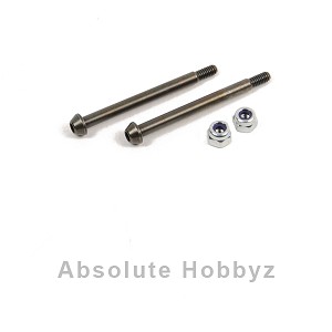 GHEA Racing Products C4.2 Hardened Steel Rear Outer Captured Hinge Pins w/Nuts