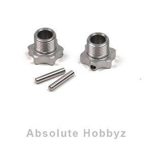 GHEA Racing Products Mugen Seiki Lightened Wheel Hexes with Pins (+1mm) (2)