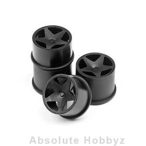 HPI Racing Super Star Black Wheel Set Q32 (4pcs)