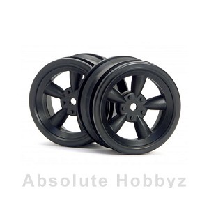 HPI Racing Vintage 5 Spoke Wheel 26mm Black (0mm Offset)