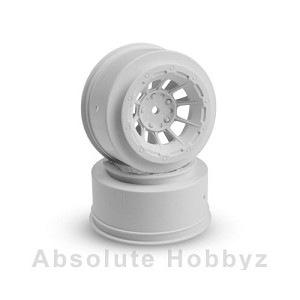 JConcepts Hazard - Slash Rear, Slash 4x4 F&R Wheel (White) (2pcs)