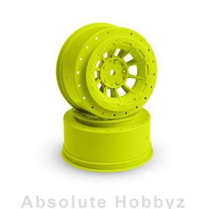JConcepts Hazard - Slash Rear, Slash 4x4 F&R Wheel (Yellow) (2pcs)