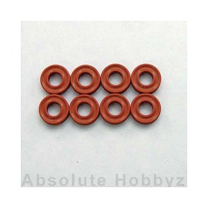 Kyosho Grooved O-Ring Orange (P3/for Oil Shock) 8pcs