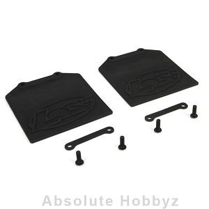 Losi Mud Flap & Retainer Set (2): 5IVE-T