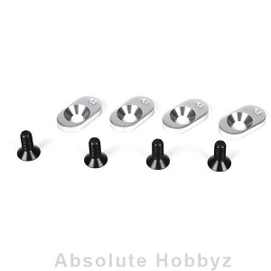 Losi EngineMntInserts&Screws,19T(4): 5IVE-T, MINI WRC