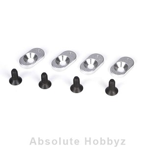 Losi EngineMntInserts & Screws,20T(4):5IVE-T,MINI WRC