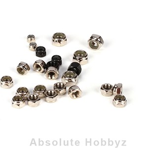 Losi Lock Nut Asst. 3,4,5,6MM (24):5IVE-T, MINI WRC
