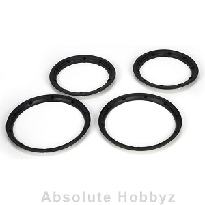 Losi Beadlock Set, Inner & Outer Black (2): 5IVE-T