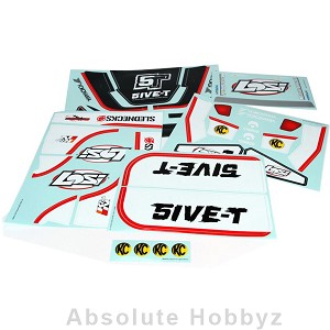 Losi 5IVE-T Sticker&Graphic Sheet Set: Black