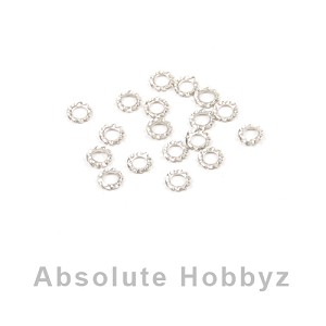 RC Screwz Stainless 4mm Serrated Washer - Qty 15