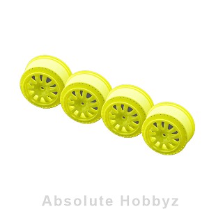 Serpent 2.2/3.0 Short Course Wheel (Yellow) (4)