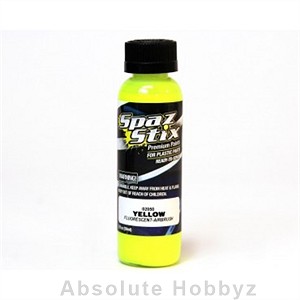 Spaz Stix Yellow Fluorescent Airbrush (2oz Bottle)
