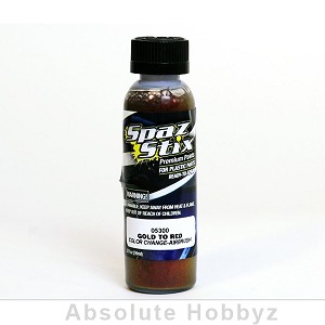 Spaz Stix Color Changing Paint Gold To Red (2oz Bottle)